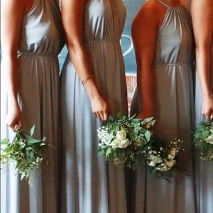 David’s Bridal Bridesmaid dress in Dusty Blue